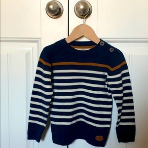 Striped Navy Toddler sweater